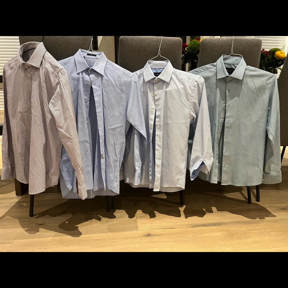4 boys dress shirts